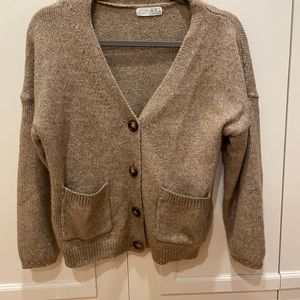 Oversized button sweater